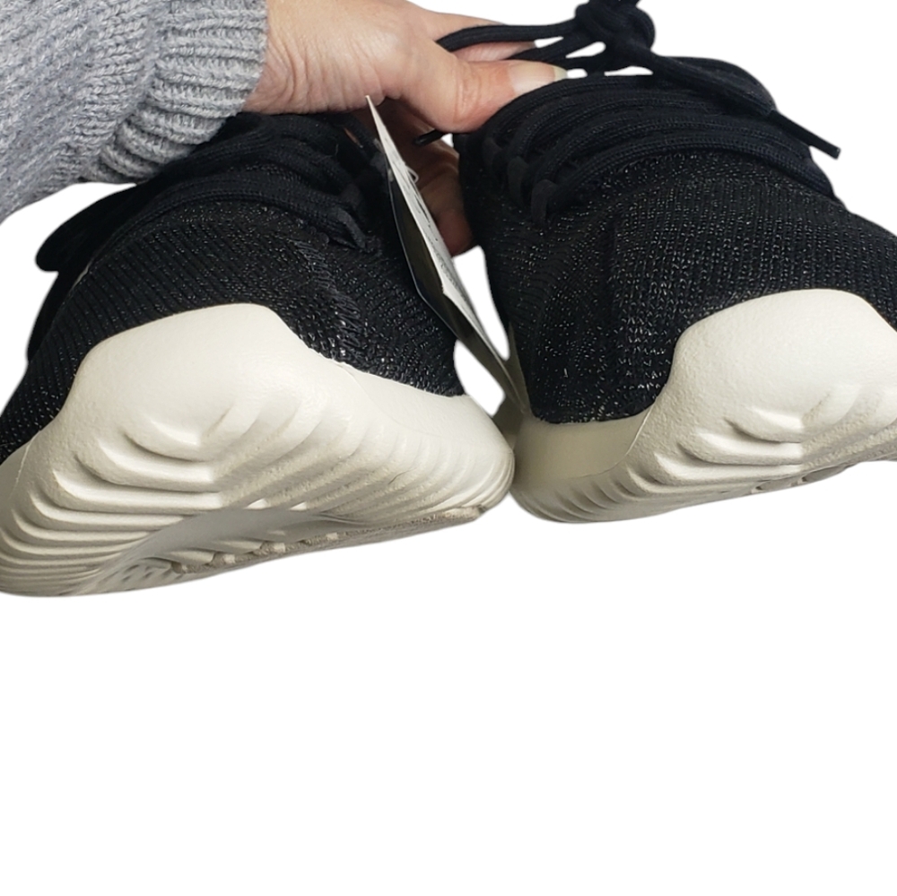 NWT Adidas Tubular Shadow Knit Black Glitter Sneakers Size 8 Athletic - Picture 10 of 14